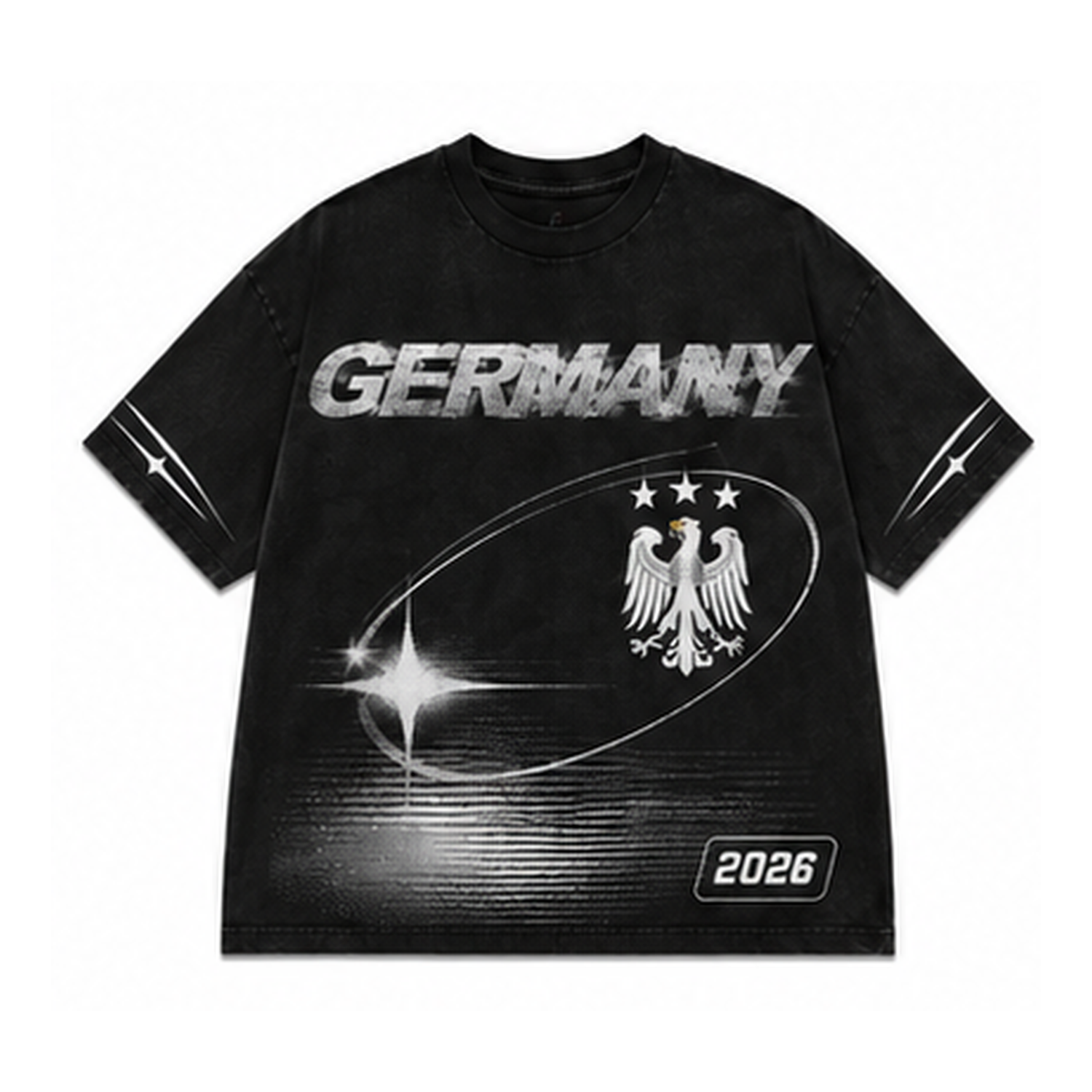 Germany 2026 Oversized Graphic Tee – Vintage Y2K Football Shirt